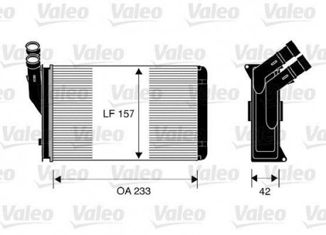 Радиатор обогревателя Valeo 812044