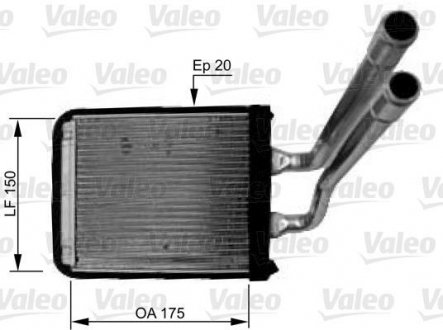Радиатор обогревателя Valeo 812436 (фото 1)