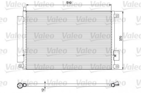 Радиатор кондиционера Valeo 814155