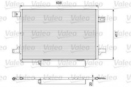 Конденсатор (радіатор) кондиціонера Valeo 814249 (фото 1)