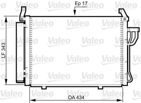Радиатор кондиционера Valeo 814354 (фото 1)