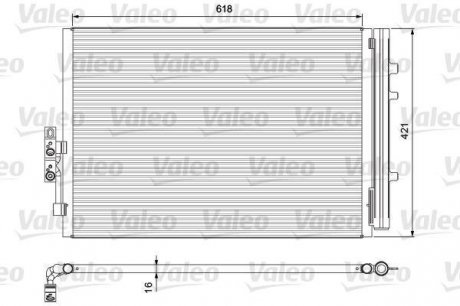 Радіатор кондиціонера Valeo 814387 (фото 1)