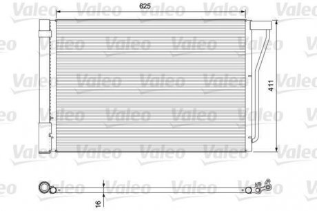 Радиатор кондиционера Valeo 814388
