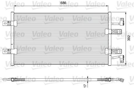 Радіатор кондиціонера Valeo 814398 (фото 1)
