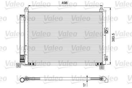 Радиатор кондиционера Valeo 814403