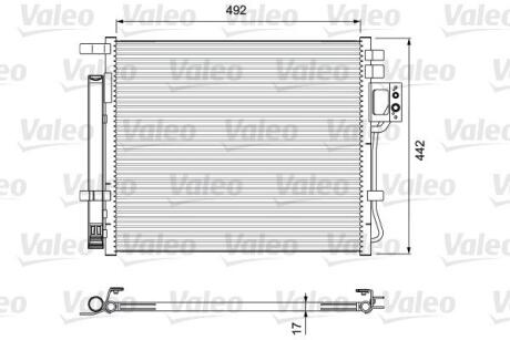 Радіатор кондиціонера Valeo 814404