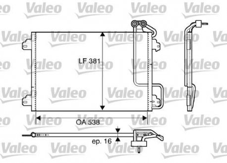 Радиатор кондиционера Valeo 817509 (фото 1)