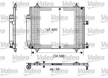Радиатор кондиционера Valeo 817579