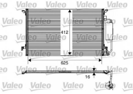 Радиатор кондиционера Valeo 817711