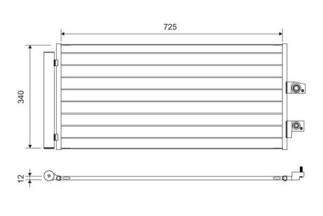Радіатор кондиціонера VOLVO XC40 2.0 17- Valeo 822749