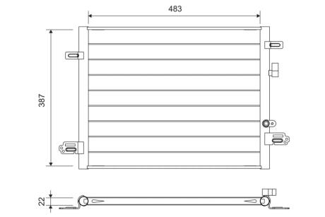 Радіатор кондиціонера RENAULT ZOE 12- Valeo 822754