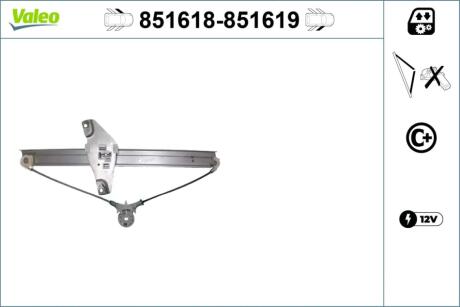 Склопідйомник Valeo 851618