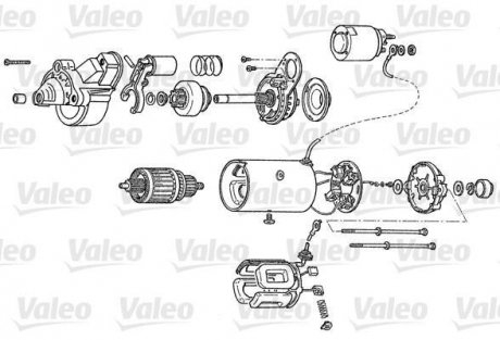 Стартер відновлений VW PASSAT B3-B4 (3A5, 35I) 88-97; AUDI A2 (8Z0) 00-05; SKODA FABIA I (6Y2) 00-08 Valeo D7RS130 (фото 1)