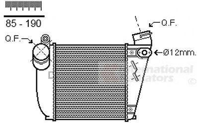 Радиатор интеркулера Van Wezel 03004354 (фото 1)