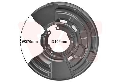 Захист гальмівного диска Van Wezel 0633373