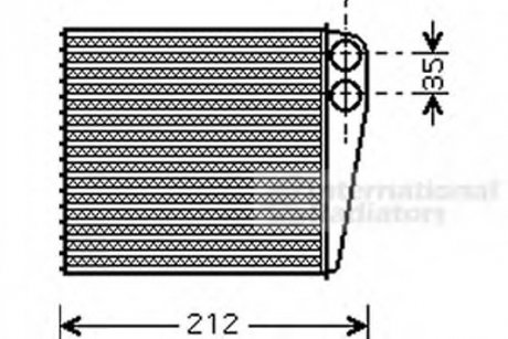 Радиатор пічки Van Wezel 13006256 (фото 1)