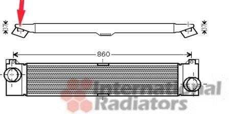 Радиатор интеркулера Van Wezel 17004353 (фото 1)