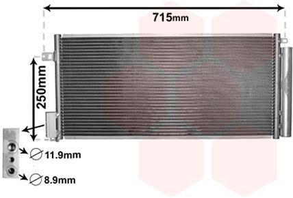 Радиатор кондиціонера Van Wezel 17005310 (фото 1)