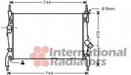 Радиатор охлаждения Van Wezel 18002404 (фото 1)