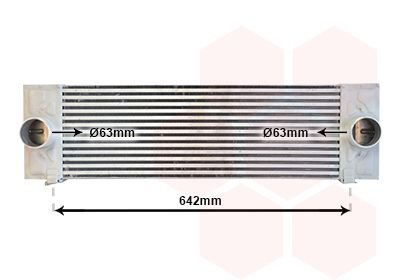 Радиатор интеркулера Van Wezel 18014726 (фото 1)