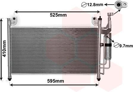 Радиатор кондиціонера Van Wezel 27005236