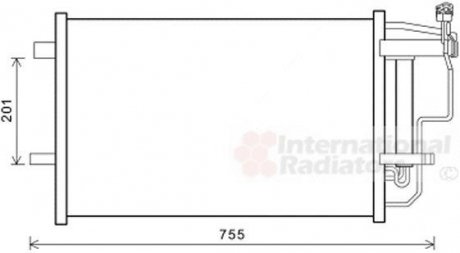 Радиатор кондиционера Van Wezel 27005242 (фото 1)