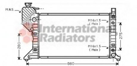 Радиатор охлаждения Van Wezel 30002343 (фото 1)