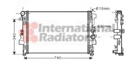 Радиатор охлаждения VITO/VIANO ALL MT 03- Van Wezel 30002356