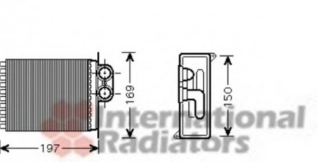 Радиатор печки Van Wezel 30006400 (фото 1)