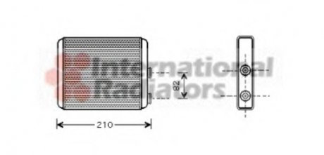 Радиатор пічки Van Wezel 37006353 (фото 1)