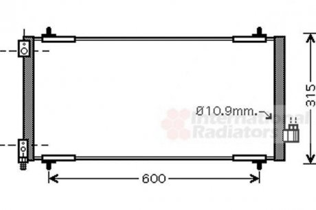 Радиатор кондиционера Van Wezel 40005301 (фото 1)