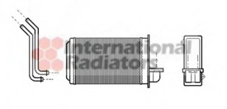 Радиатор пічки Van Wezel 40006088