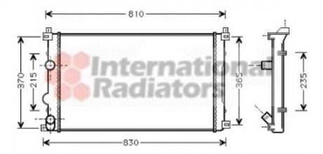 Радиатор охлаждения OPEL MOVANO A (98-)/RENAULT MASTER II Van Wezel 43002322
