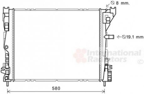 Радиатор охлаждения Van Wezel 43002608