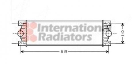 Радиатор интеркулера Van Wezel 43004089