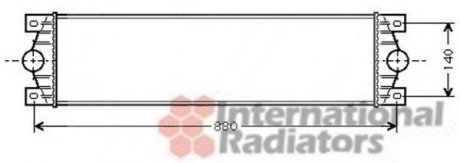 Радиатор интеркулера Van Wezel 43004359 (фото 1)