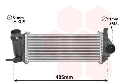 Радиатор интеркулера Van Wezel 43004615 (фото 1)