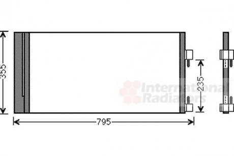 Радиатор кондиціонера Van Wezel 43005430 (фото 1)
