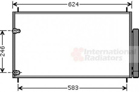 Радіатор кондиціонера TOYOTA AURIS/AVENSIS/COROLLA (вир-во) Van Wezel 53005405