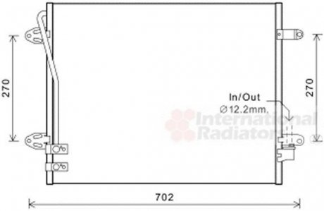 Радиатор кондиционера Van Wezel 58005322 (фото 1)