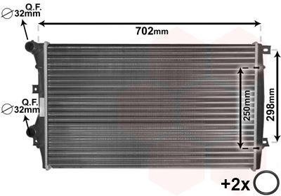 Радиатор охлаждения Van Wezel 58012206 (фото 1)