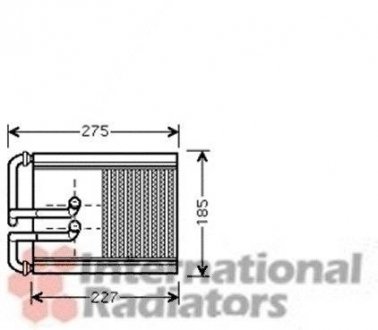 Радіатор обігрівача HYUNDAI TUCSON (вир-во) Van Wezel 82006168
