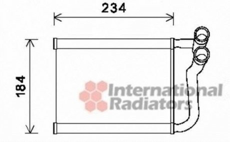 Радиатор отопителя HYUNDAI ACCENT (MC) (05-) Van Wezel 82006253