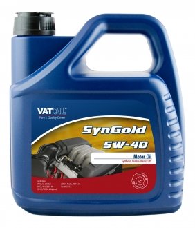 Масло моторное SynGold 5W-40 (4 л) VATOIL 50011