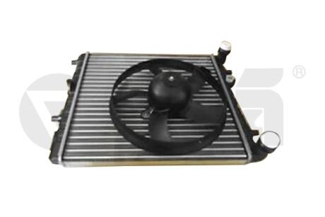 Радиатор с вентилятором охлаждения Skoda Fabia (99-08,08-14),Rapid (12-),Roomste Vika 11210140801