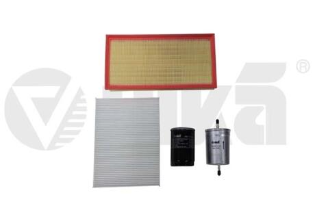 Комплект фильтров (4шт) VW Golf (91-97,97-02),Passat (90-97,97-00)/Audi A4 (94-00),A6 (94-97,97-05) Vika K11784701