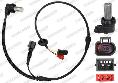 AUDI датчик ABS передн. A6 97- WAGNER ABS01186