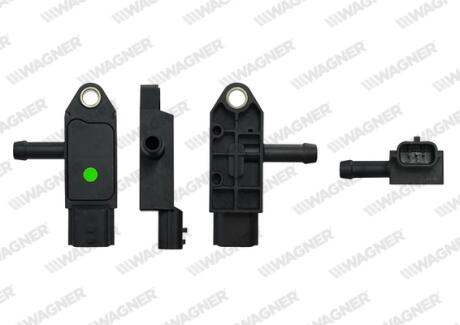 DACIA датчик тиску газів DUSTER 1.5 dCi 10-18, LOGAN 1.5 dCi 10-12, SANDERO 1.5 dCi 10-, NISSAN JUKE (F15) 1.5 dCi 10-, QASHQAI 1.5 dCi 10-13, X-TRAIL (T31) 2.0 dCi 07-13, OPEL VIVARO A WAGNER PRS00014