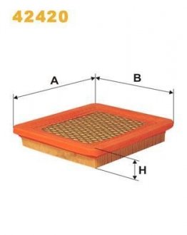 Фільтр повітряний /199/11 (вир-во WIX-FILTERS) WIX FILTERS 42420
