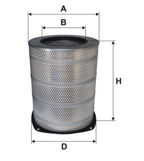 Фільтр повітряний VOLVO (TRUCK) /AM442/1 (WIX-Filtron) WIX FILTERS 93079E (фото 1)
